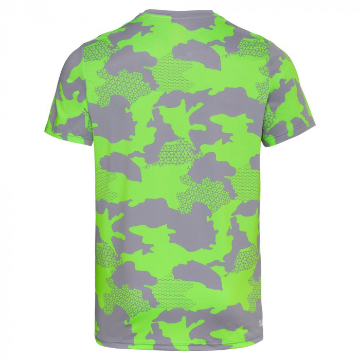 Tricou BIDI BADU Nio Tech Barbat - Gri/Verde [2]