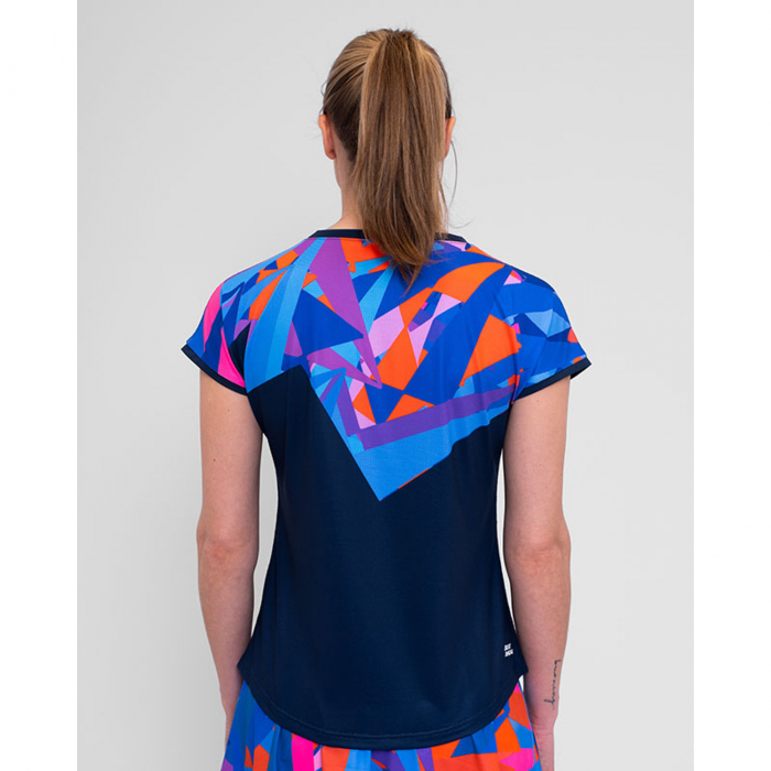 Tricou BIDI BADU Spike Capsleeve Dama - Bleumarin/Albastru [2]