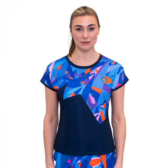 Tricou BIDI BADU Spike Capsleeve Dama - Bleumarin/Albastru [1]