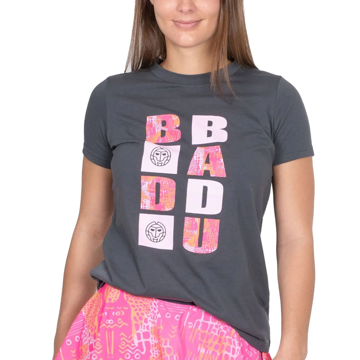 Tricou BIDI BADU Tulusa Lifestyle Dama - Gri Inchis [1]