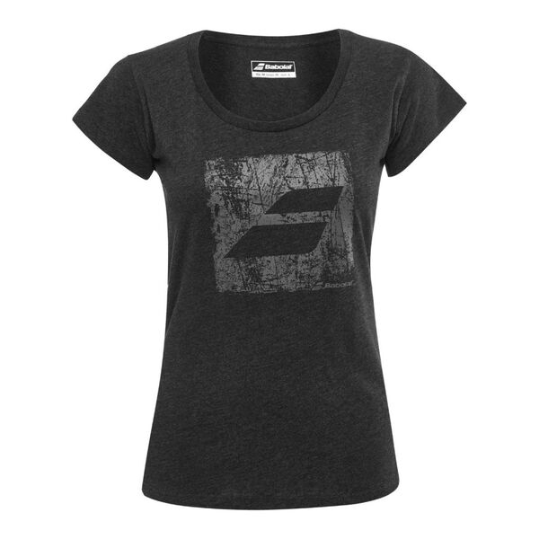 Tricou Logo Mare Babolat Exercise Dama - Negru [1]