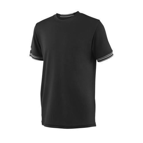 Tricou Wilson Team Solid Crew, baieti, negru [1]