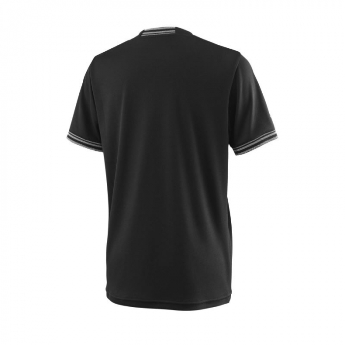 Tricou Wilson Team Solid Crew, baieti, negru [2]