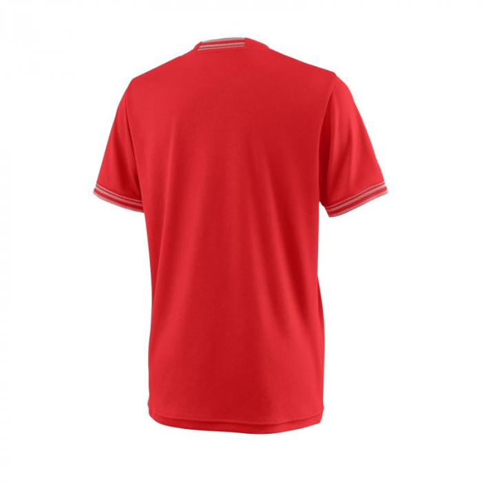 Tricou Wilson Team Solid Crew, baieti, rosu [2]