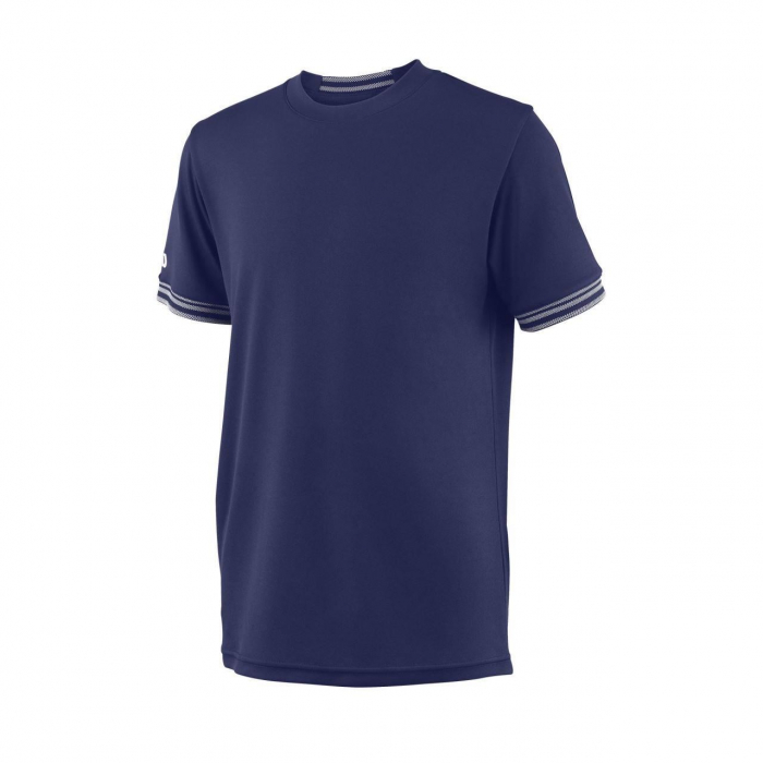 Tricou Wilson Team Solid Crew, baieti, albastru [1]