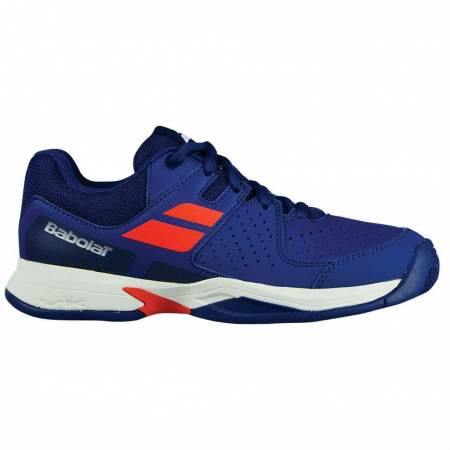 Pantofi tenis copii si juniori - Babolat Pulsion All Court Copil - Albastru inchis / Portocaliu Fluo
