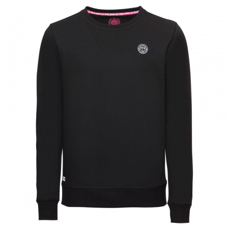 Bluza si hanorac barbati - Bluza barbati BIDI BADU Chaka Basic Crew  - Negru