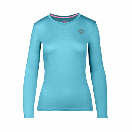 Bluza si hanorac fete - Bluza BIDI BADU Mina Tech Roundneck Fata - Aqua