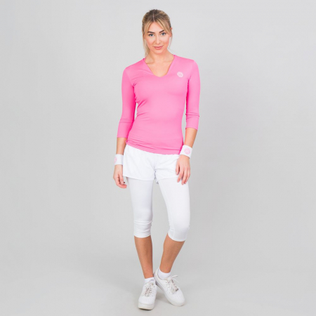 Bluza dama BIDI BADU Ariana Tech V-Neck - roz [1]