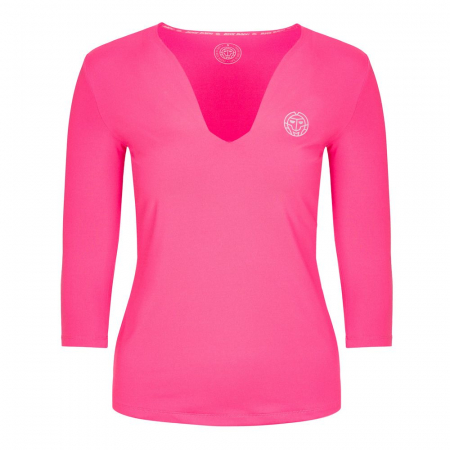 Bluza si hanorac dama - Bluza dama BIDI BADU Ariana Tech V-Neck - roz