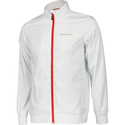 Jacheta baieti - Bluza Trening Babolat Core Club Baiat - alb