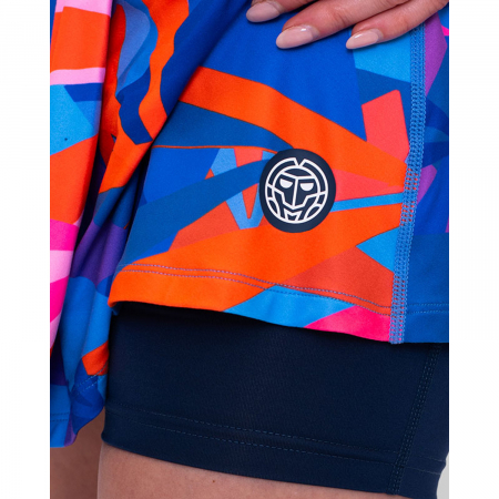 Fusta BIDI BADU Spike Printed Wavy Dama - Bleumarin/Albastru [3]