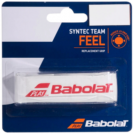 Grip si Overgrip - Grip Babolat Syntec Team - Alb / Rosu