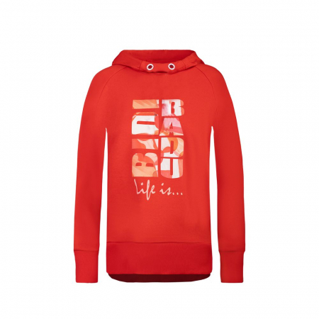 Bluza si hanorac fete - Hanorac BIDI BADU Amna Lifestyle Fata - Rosu