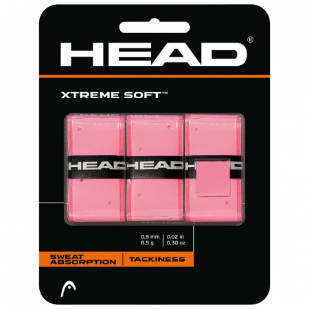 Accesorii - HEAD Extreme Soft overgrip 3/set - roz