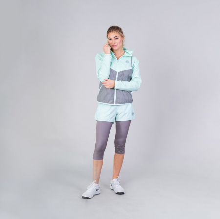 Jacheta dama "windbreaker" BIDI BADU Zohra Tech - Menta/Gri [1]