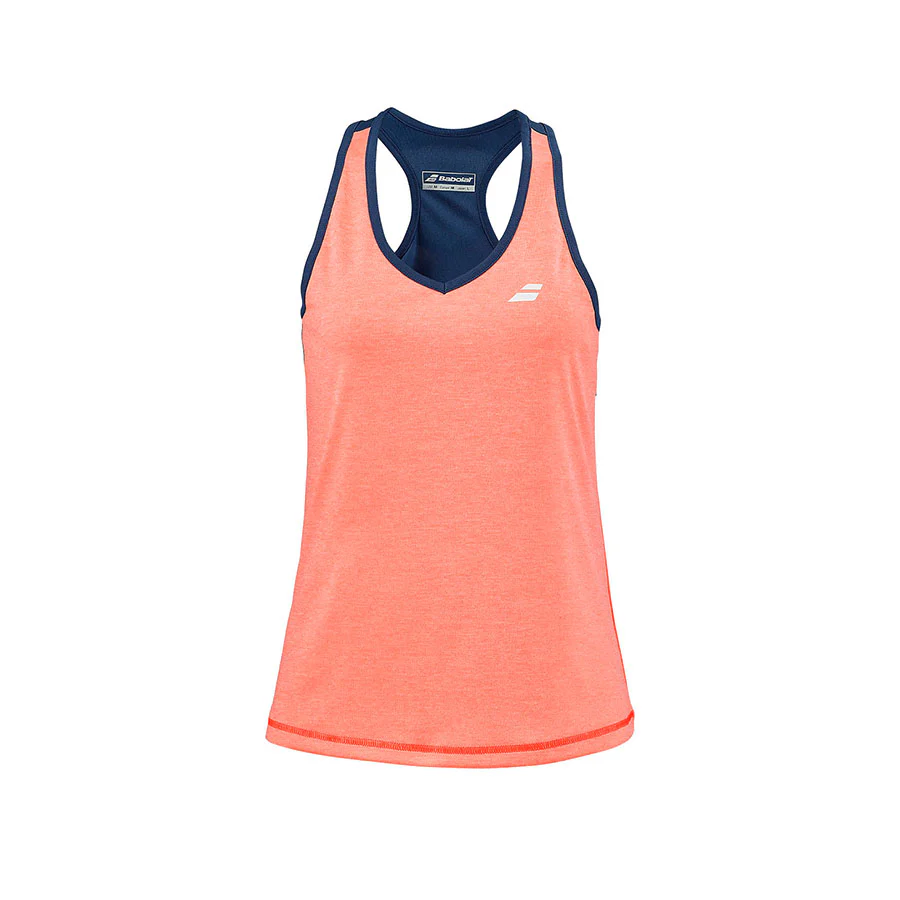 Maiou dama - Maiou Babolat Play Dama - Rosu Fluo / Albastru Inchis