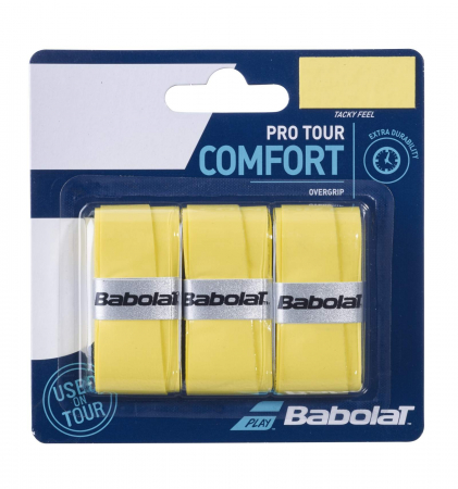 Grip si Overgrip - Overgrip Babolat Pro Tour x3 - galben
