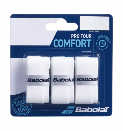 Gripuri si Overgripuri - Overgrip Babolat Pro Tour x3 - alb