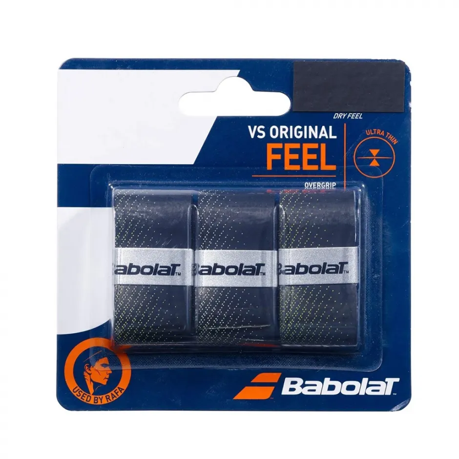Grip si Overgrip - Overgrip Babolat VS Original x3 - Negru / Galben Fluo