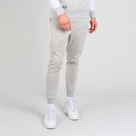 Pantalon barbati BIDI BADU Matu Basic Cuffed - gri deschis [3]