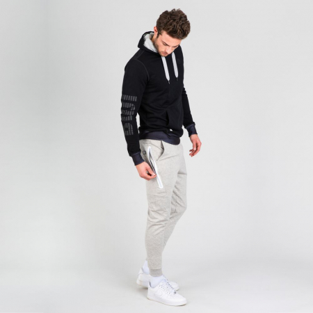 Pantalon barbati BIDI BADU Matu Basic Cuffed - gri deschis [4]