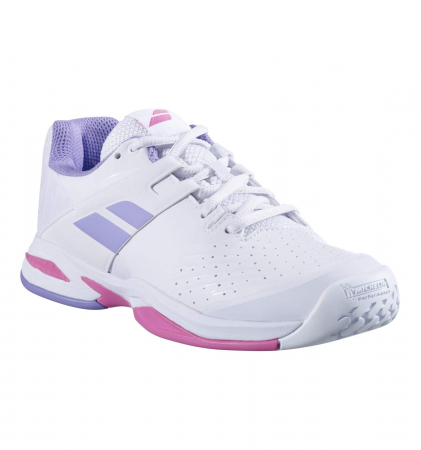 Pantofi tenis copii si juniori - Pantofi Babolat Propulse All Court Junior Fata - Alb / Mov