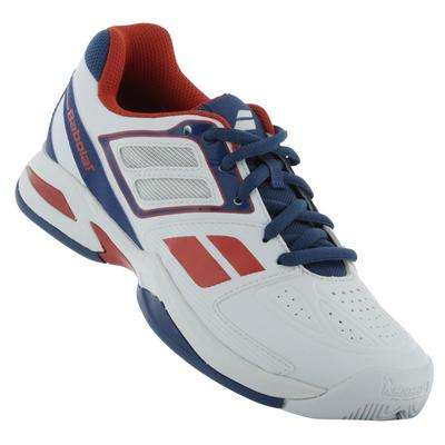 Pantofi - Pantofi Babolat Propulse Team BPM All Court Junior - alb/albastru