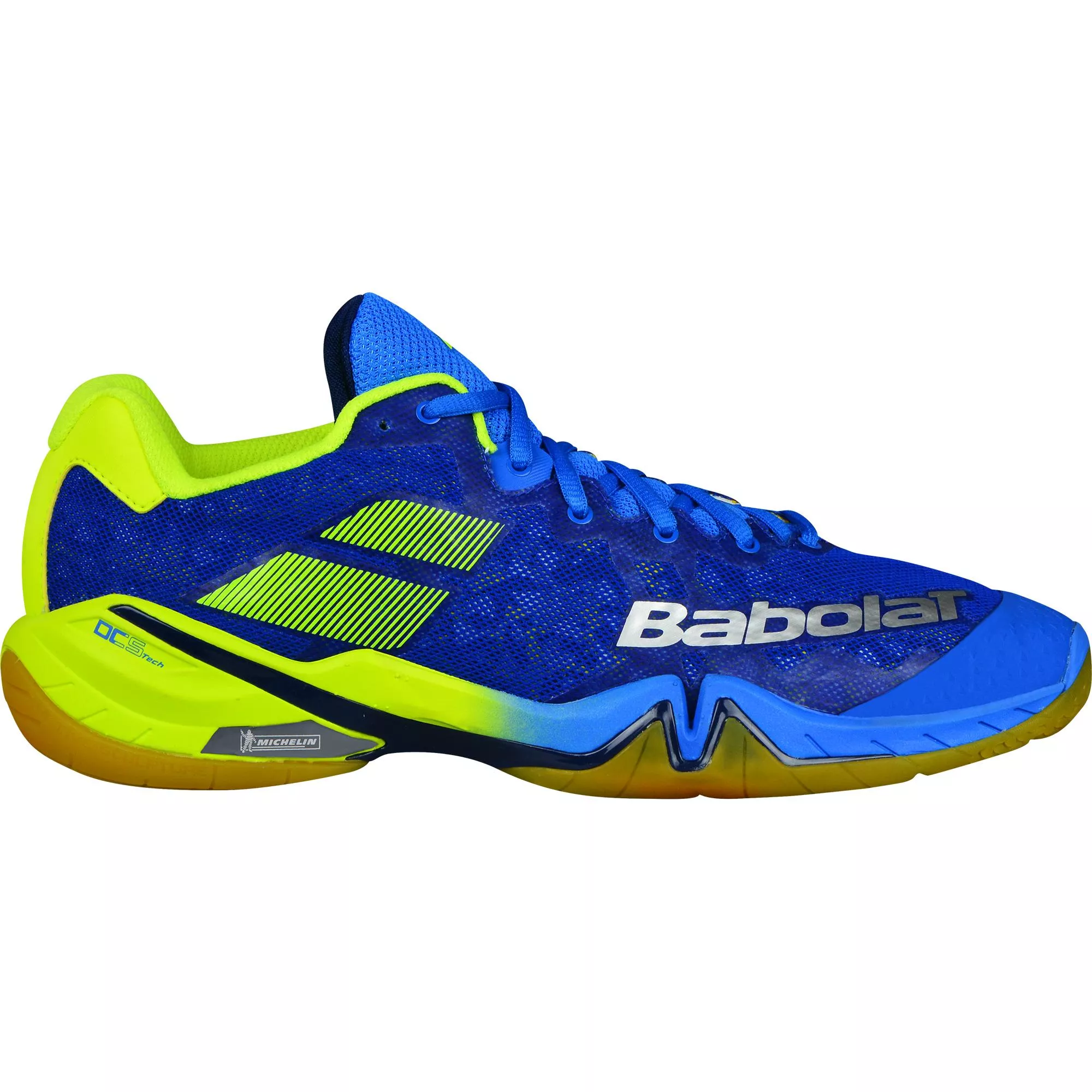 Pantofi - Pantofi barbati badminton Babolat Shadow Tour  - Albastru / Galben