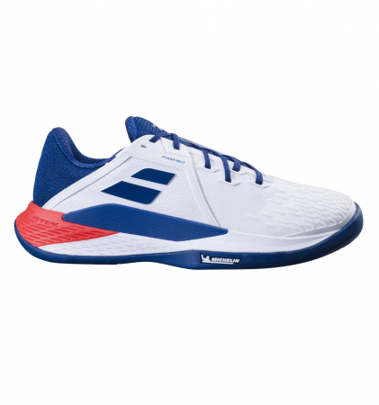 Pantofi de Tenis Babolat Propulse Fury 3 Clay Barbat - Alb / Albastru [1]