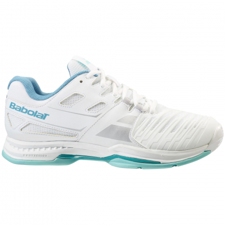 Pantofi de Tenis Babolat SFX All Court Dama - Alb / Albastru [1]