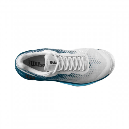 Pantofi sport tenis Wilson Rush Pro 4.0 Clay Wh/Blue Coral/Blu [3]