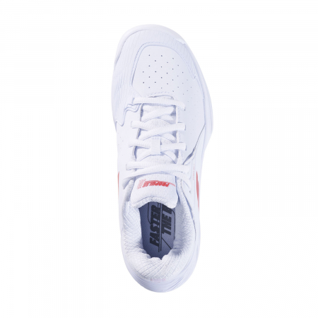 Pantofi tenis Babolat Propulse Junior 3 All Court - alb/rosu [2]