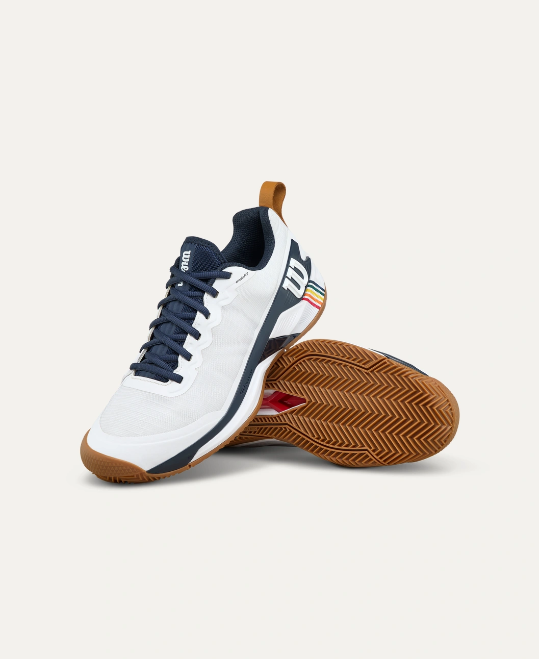 Pantofi tenis barbati - Pantofi tenis barbati Wilson RUSH PRO 4.5 CLAY RG - alb/navy