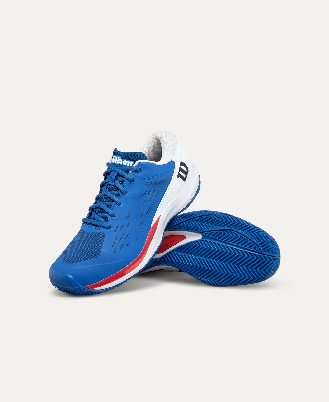 Pantofi tenis barbati - Pantofi tenis barbati Wilson RUSH PRO ACE CLAY - albastru/alb