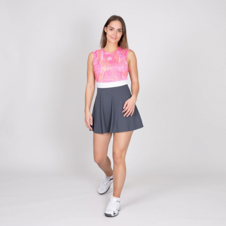 Rochie BIDI BADU Tuelo Tech (2 In 1) Dama - Gri Inchis/Roz [2]