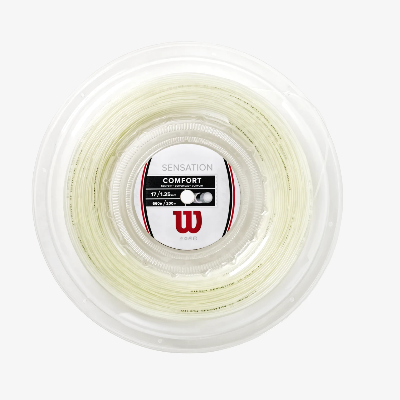 Racordaje rola - Rola racordaj Wilson Sensation Comfort 1.25, 200M, crem