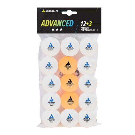 Tenis de masa - Set mingi Joola Advanced ***, 12+3, Alb