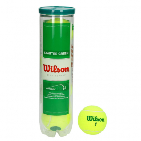 Mingi - Set mingi tenis Wilson Starter Play Green, 4 bucati