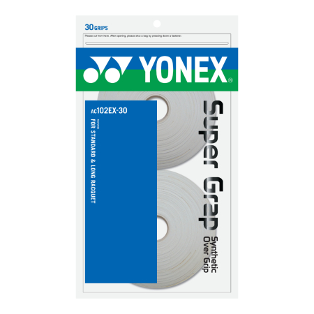Gripuri si Overgripuri - Set Overgrip Yonex Super Grap AC102-30 bucati - alb