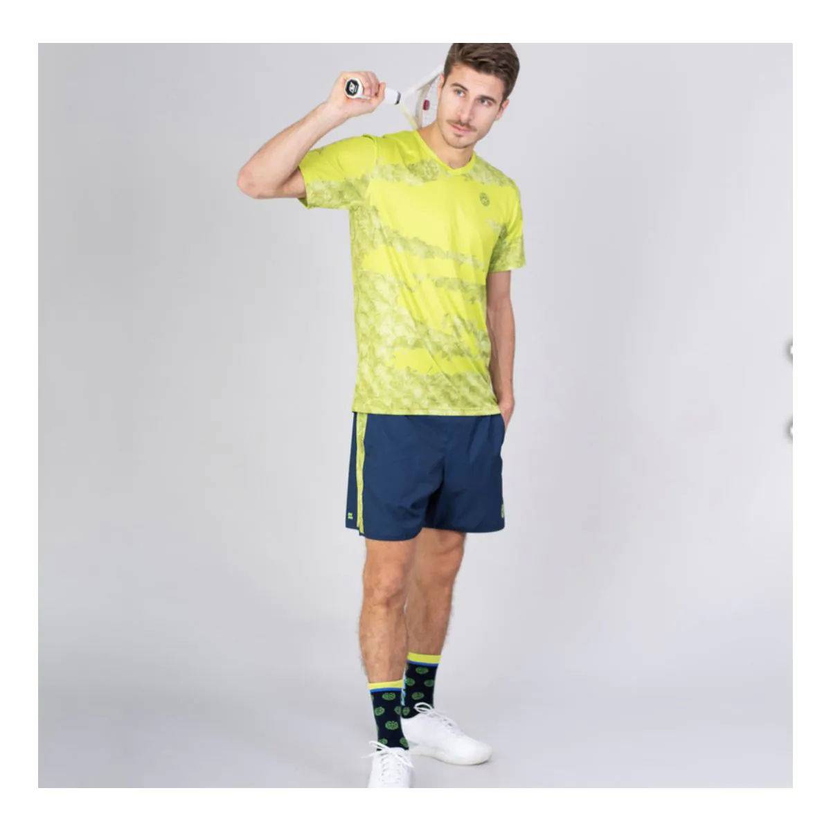 Pantaloni scurti - Sort barbati - Short barbati BIDI BADU Bevis 7 inch Tech - Verde/Albastru Inchis