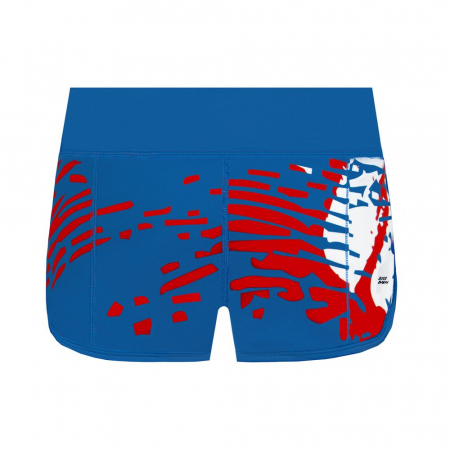 Short BIDI BADU Sua Tech 2 In 1 Dama - Albastru/Alb/Rosu [1]