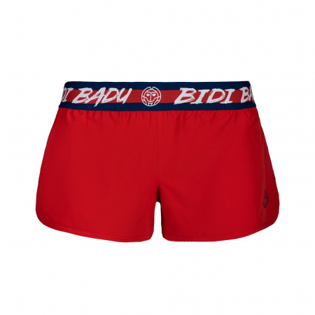 Pantaloni scurti - Sort dama - Short BIDI BADU Tiida Tech 2 In 1 Dama - Rosu/Albastru Inchis
