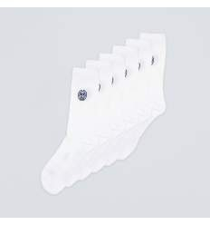 Accesorii - Sosete BIDI BADU Don Carlito XXL Crew Move Socks 6 Perechi - Alb