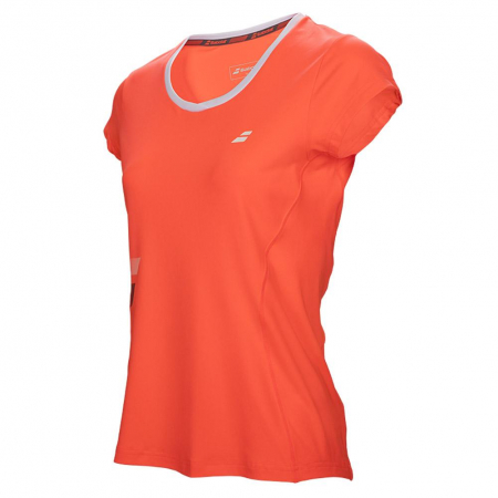 Tricou Babolat Core Flag Club Dama - rosu fluo [1]