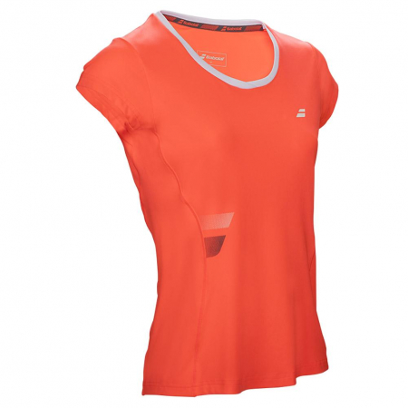 Tricou Babolat Core Flag Club Dama - rosu fluo [2]