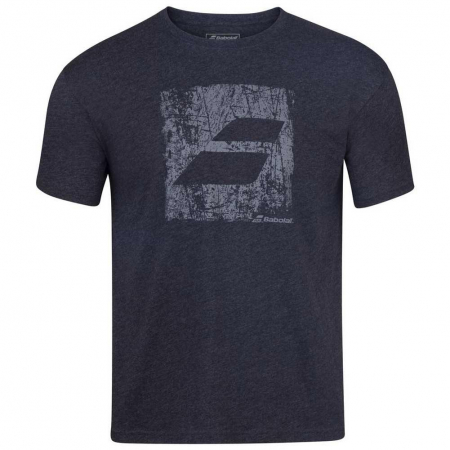Tricou Babolat Exercise Big Flag Barbat - Negru [1]