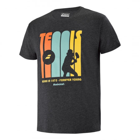 Imbracaminte barbati - Tricou Babolat Exercise Message Barbat - Negru