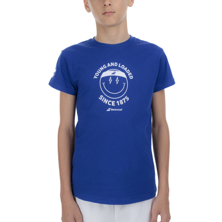 Tricouri baieti - Tricou baieti Babolat Exercise Logo - albastru