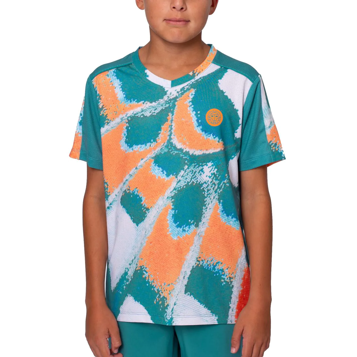 Tricou baieti - Tricou baieti Bidi Badu Melbourne 2025 - petrol/portocaliu